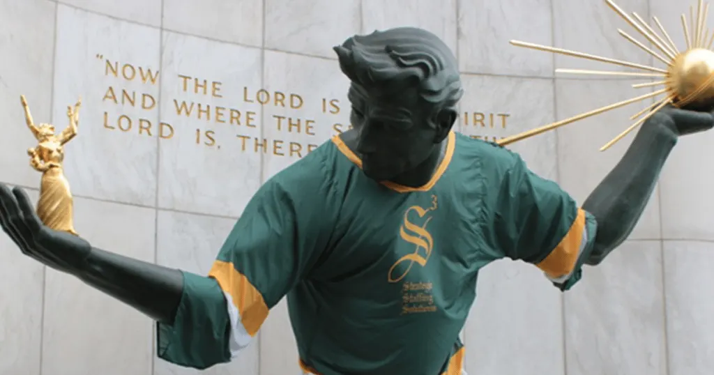 The Spirit of Detroit statue
